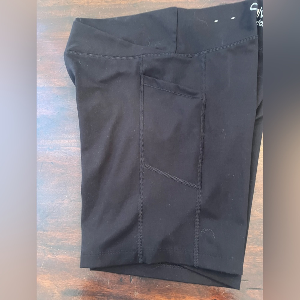 Calvin Klein black legend workout bike shorts performance